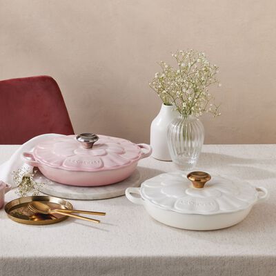 Cast Iron Petal Shallow Casserole